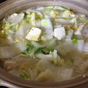 白菜と豆腐の炒め煮（白菜炖豆腐）